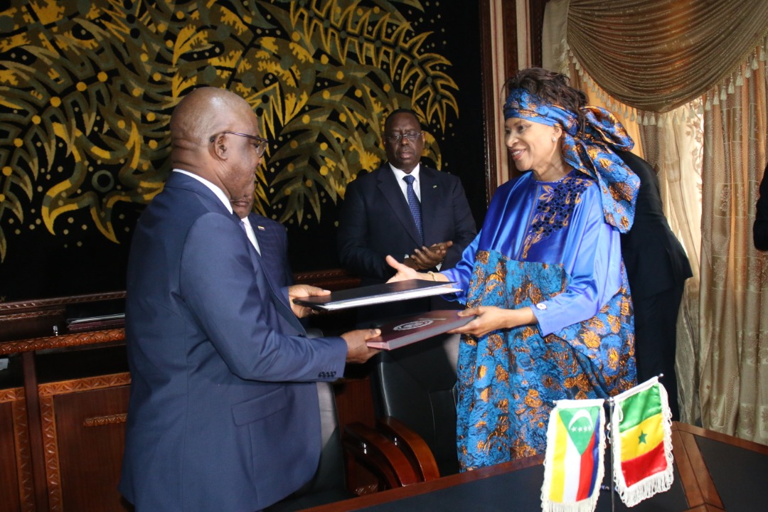 Visite de  Macky Sall :   Moroni et Dakar signent sept accords de coopération