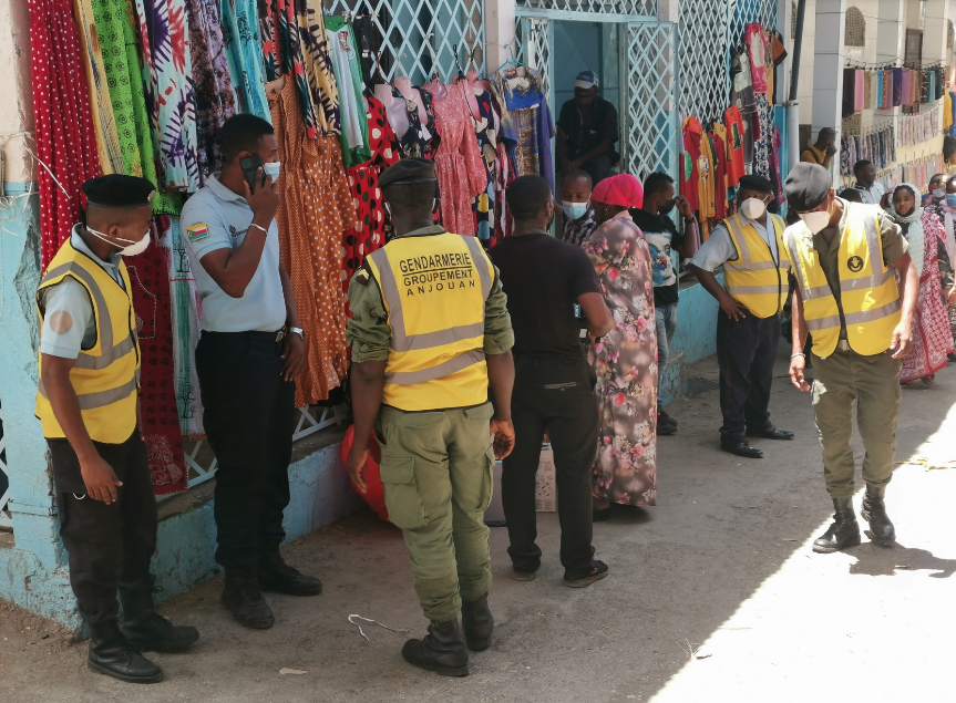 image Vaccination Anti-covid à Anjouan: La gendarmerie dans la médina de Mutsamudu pour sensibiliser