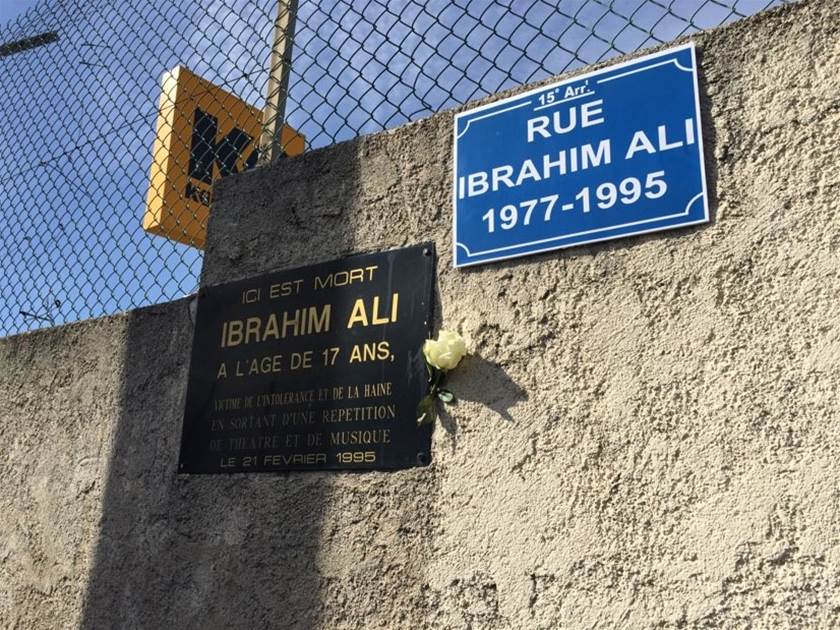 A Marseille, l’avenue des Aygalades porte le nom d’Ibrahim Ali
