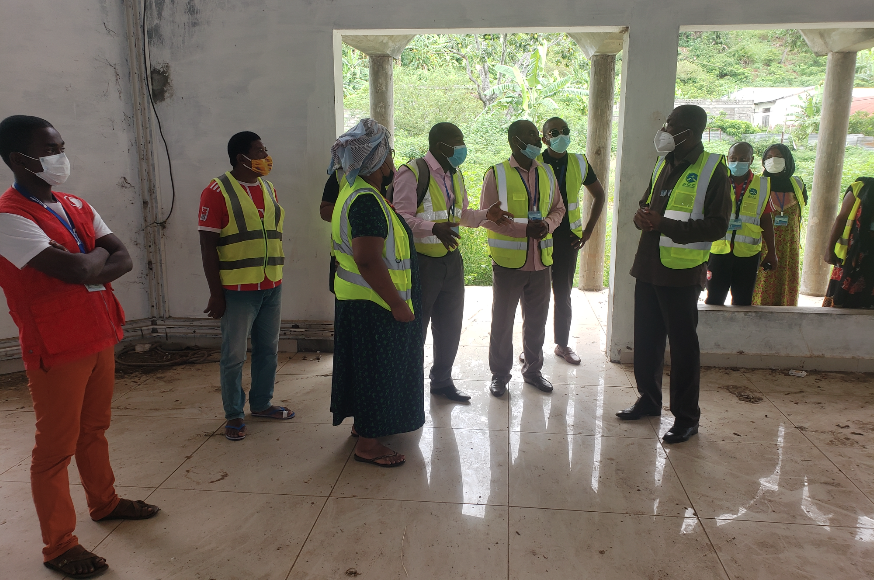 image Construction de l’aérogare de Moheli:  Djae Ahamda Chanfi a visité le chantier