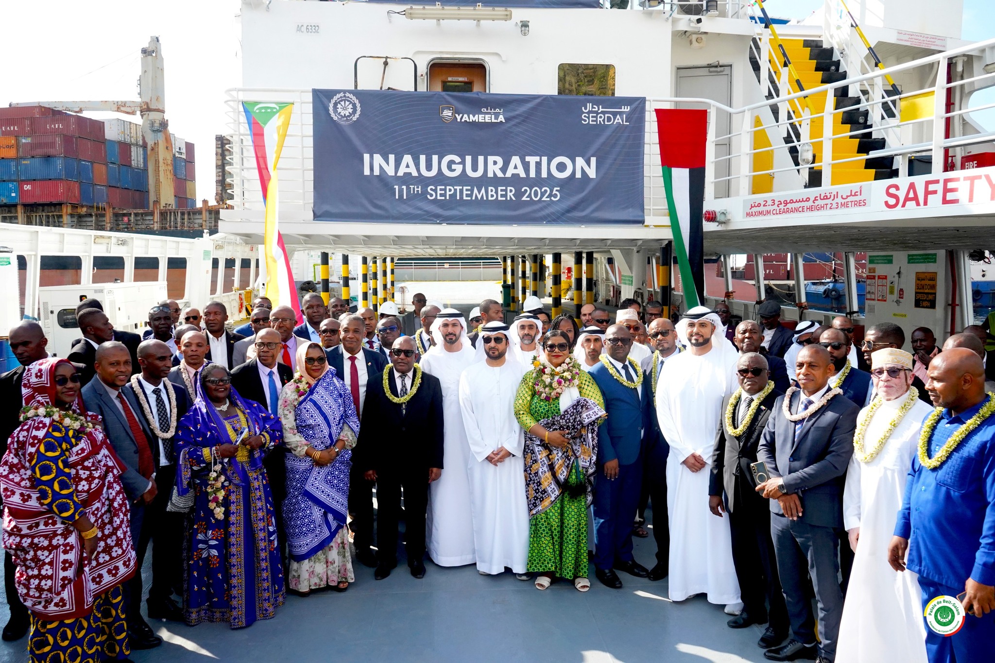 Transport maritime :   Le navire YAMEELA inauguré à Mutsamudu