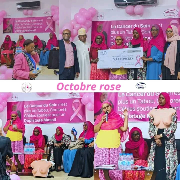 Octobre Rose:  Comores Câbles s’engage aussi contre le cancer chez la femme