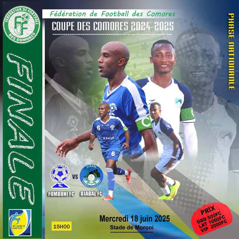 image Coupe des Comores: Une finale explosive cet après-midi à Moroni