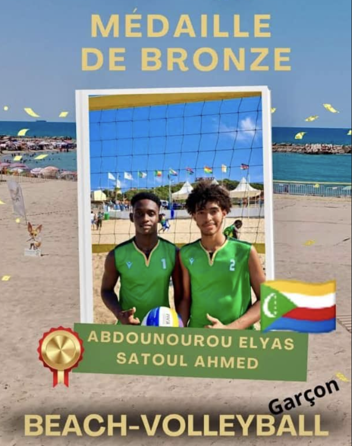 image Jeux scolaires africains :	 Les Comores médaillés de bronze en Beach-Volley
