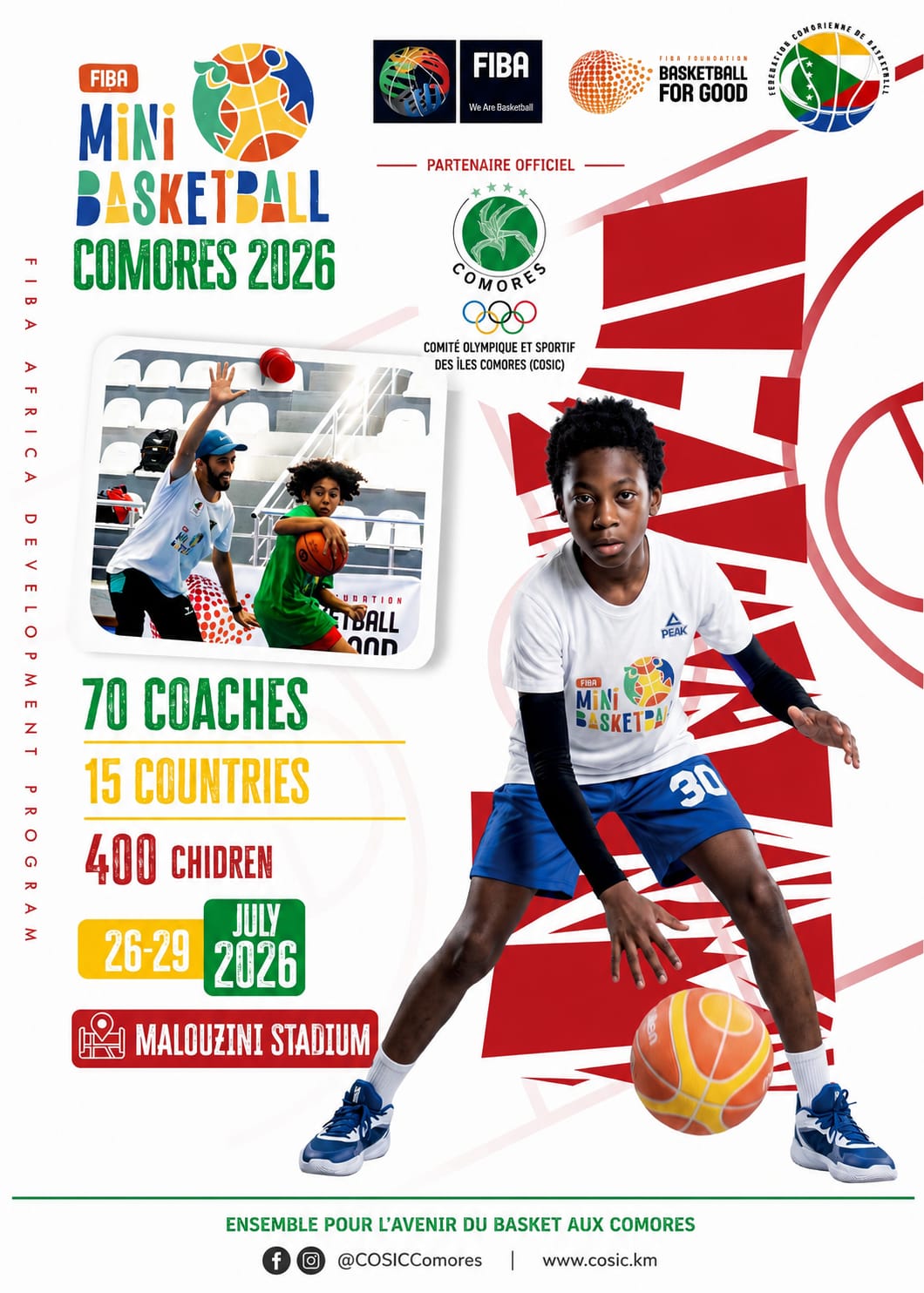 image FIBA Africa Mini-Basketball :  Les Comores, au cœur du développement du basket