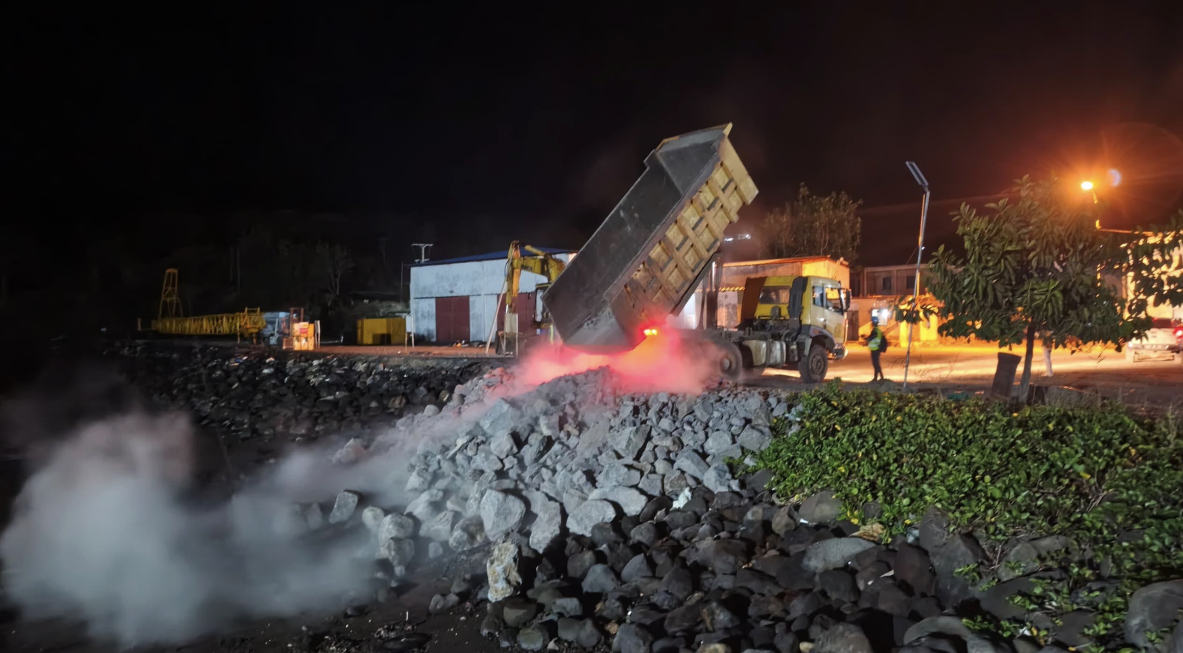 Port de Boingoma : Le remblayage démarre enfin, mais le chantier accuse du retard