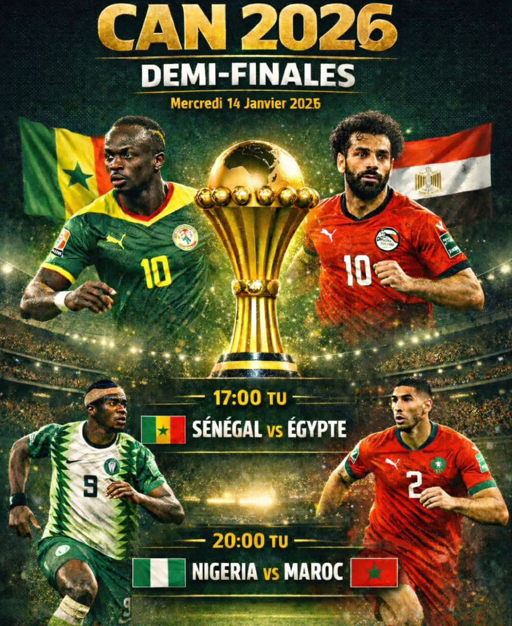 image DEMI-FINALES CAN 2025 :  Douze étoiles dans le dernier carré de la CAN