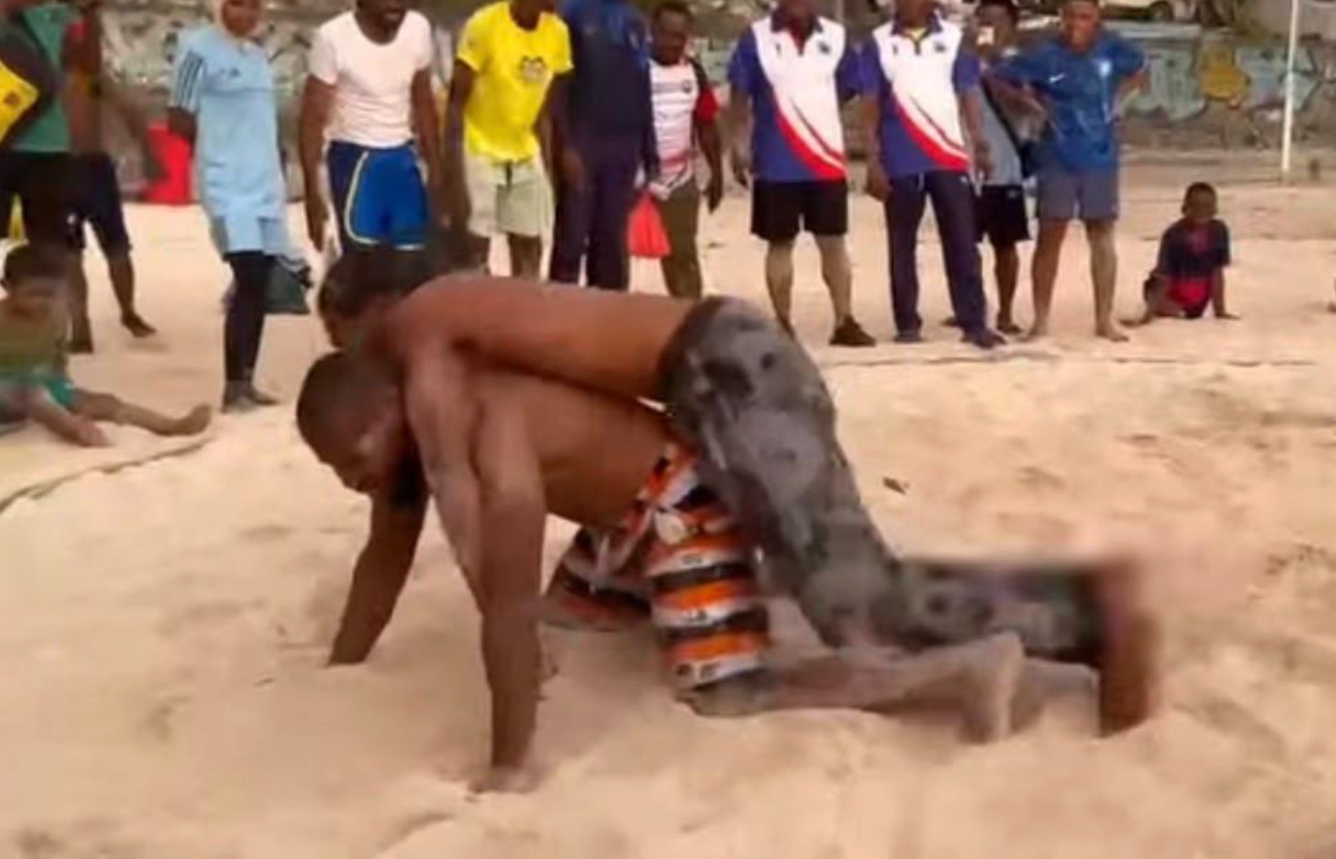 image Sports de combat : La Lutte se pratique aussi à la plage