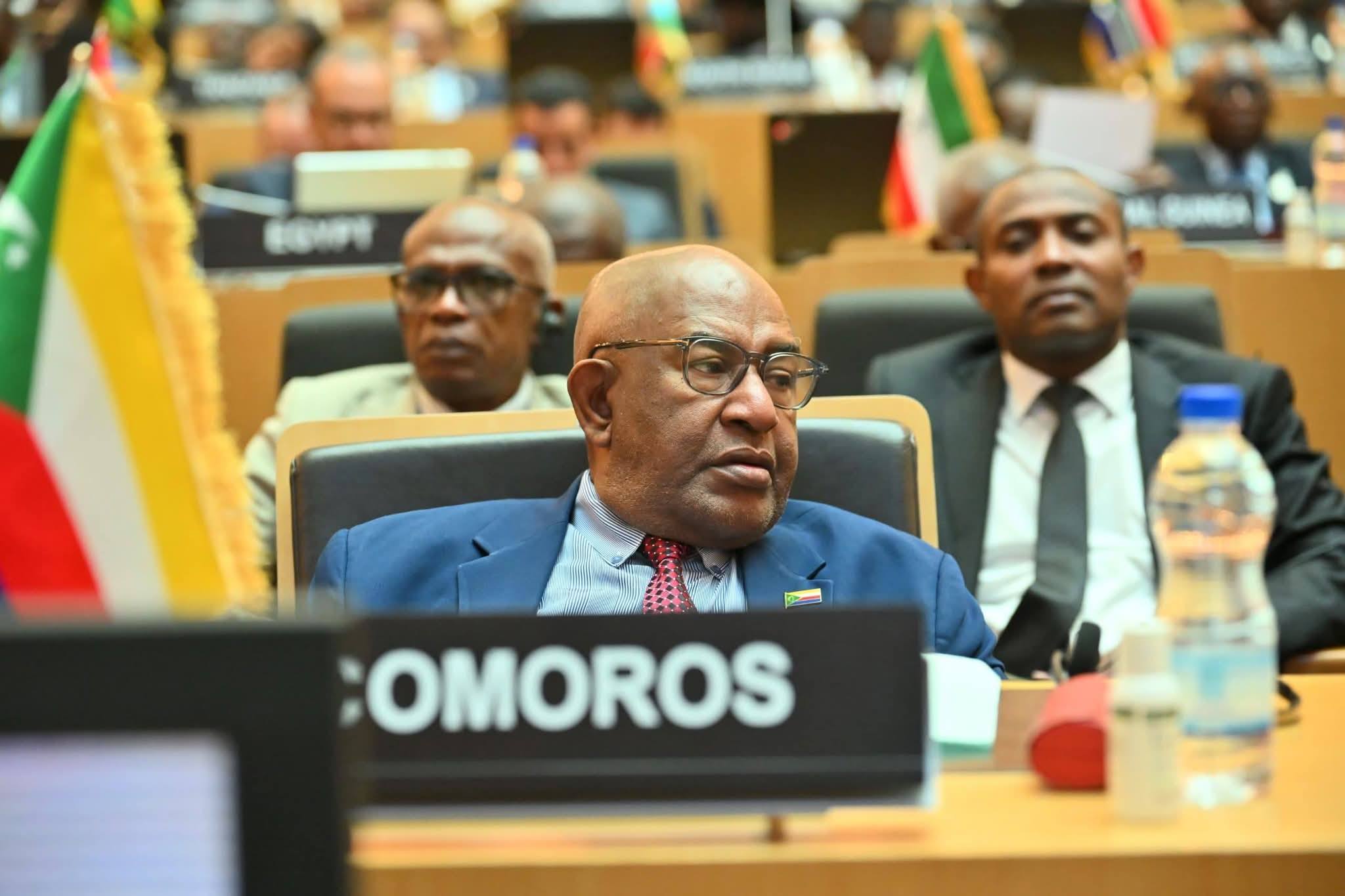 image Sommet UA : Azali Assoumani pour une paix durable en Afrique