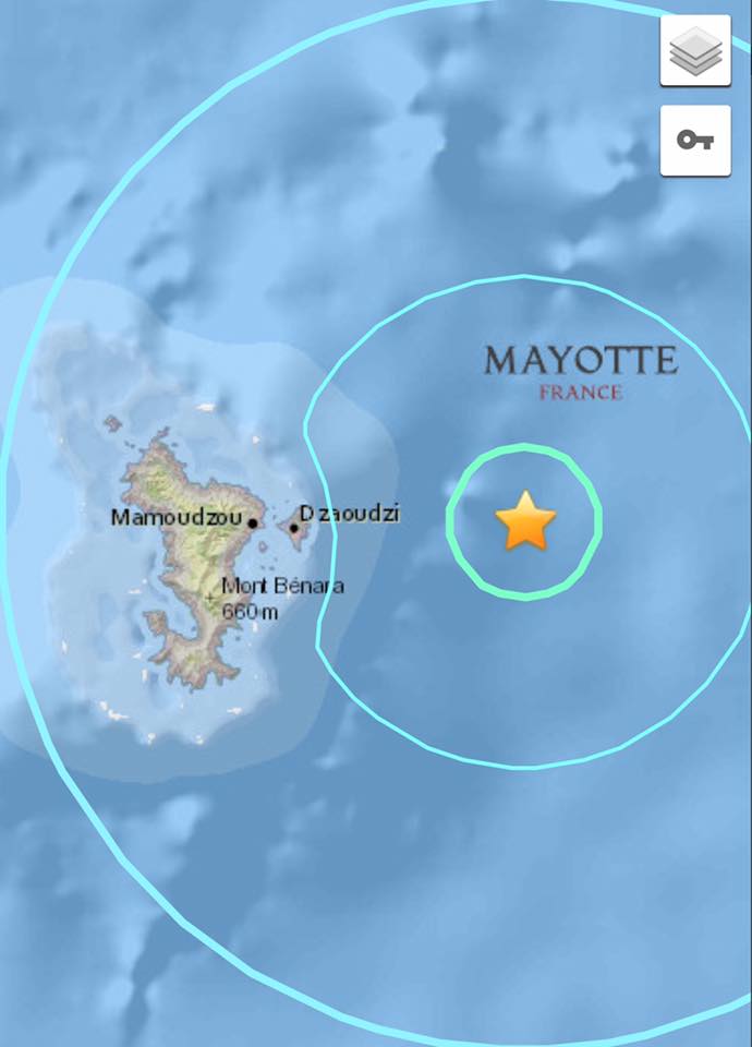image Séisme à Mayotte  / Pas de lien avec le Karthala