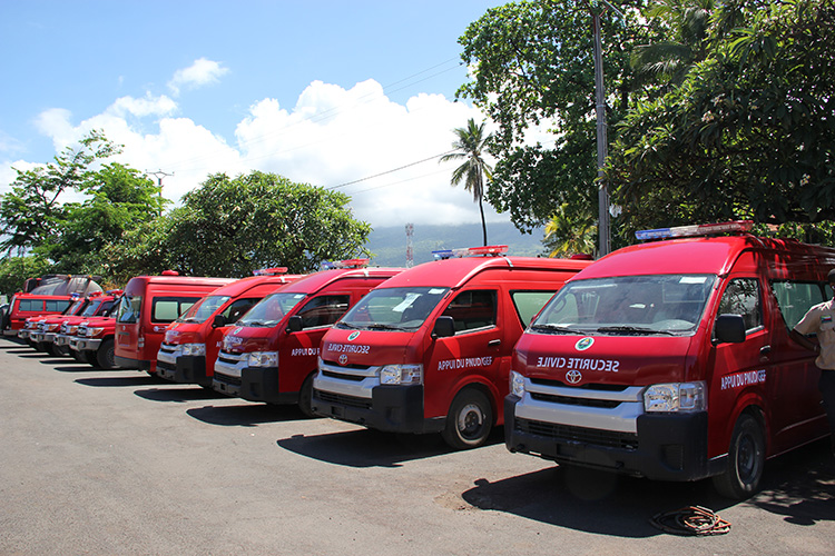 Protection civile / Le PNUD équipe le COESP en matériels roulants