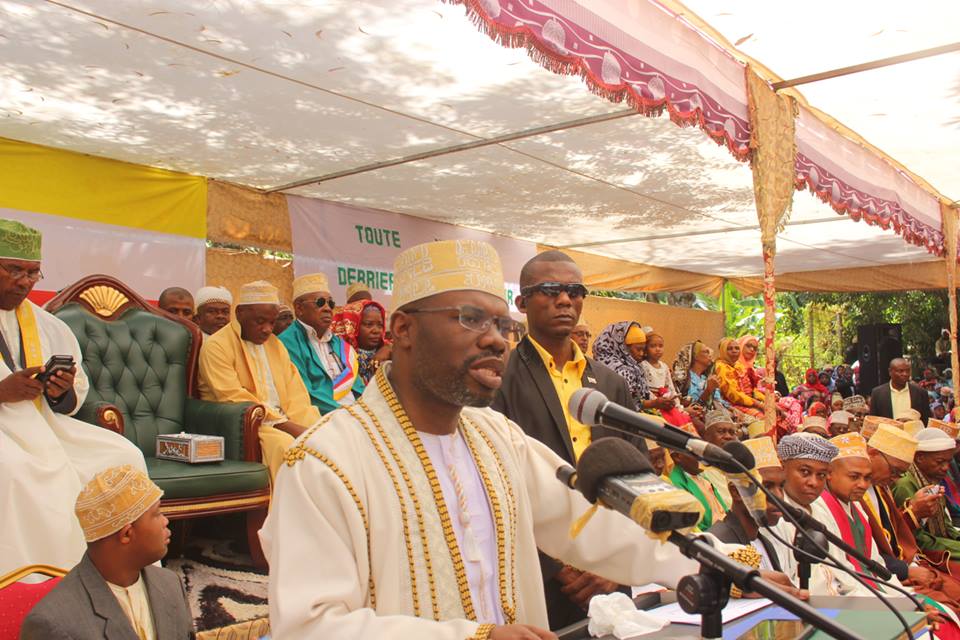 image Présentation des vœux de l’Aïd El Fitr  / Abdou Salami : « Pas de référendum tant que la tournante et l’autonomie des îles seront touchées »