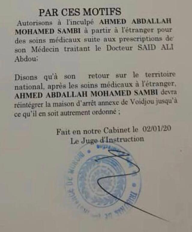 image Affaire Sambi :  Une évacuation autorisée par le juge mais jamais appliquée 