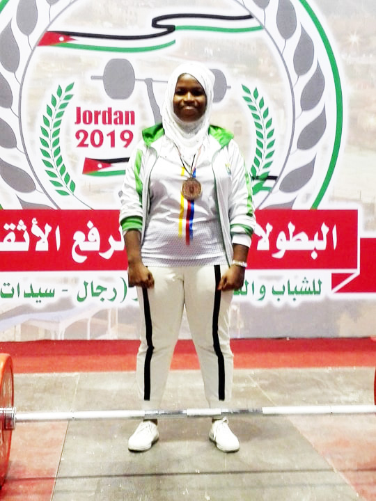 image Jeux arabes d’haltérophilie / Les Comores sacrées médaillées de bronze en 76 kg
