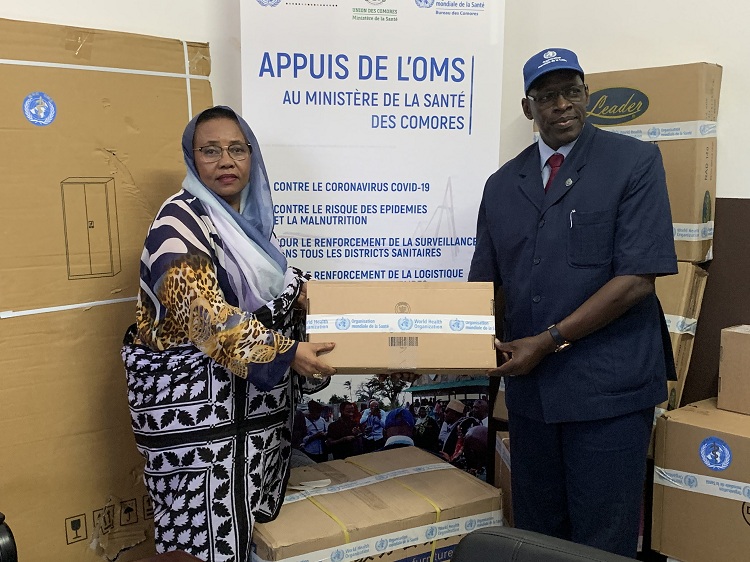 image Un lot d’une valeur de 60 millions KMF remis par l’OMS