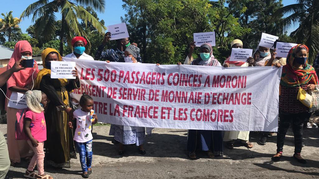 image Les résidents de Mayotte coincés à Moroni « refusent de servir de monnaie d’échange »