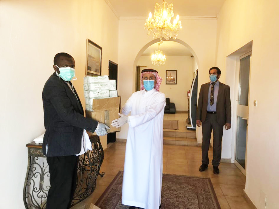 image L’ambassade de l’Arabie Saoudite remet ses ÉPI à la presse 